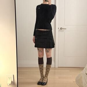 Gucci brown knee high socks